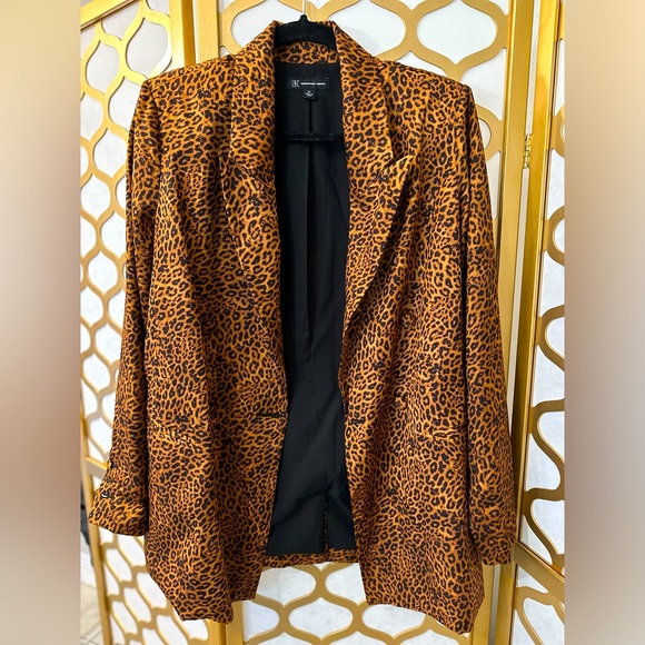 INC Blazer Cheetah Print - Picture 1 of 3